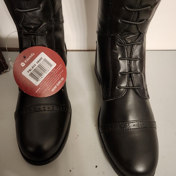 NWT Justin Windshire Collection Field Boots, Size 6.5 Wide, Tall - Picture 2 of 9